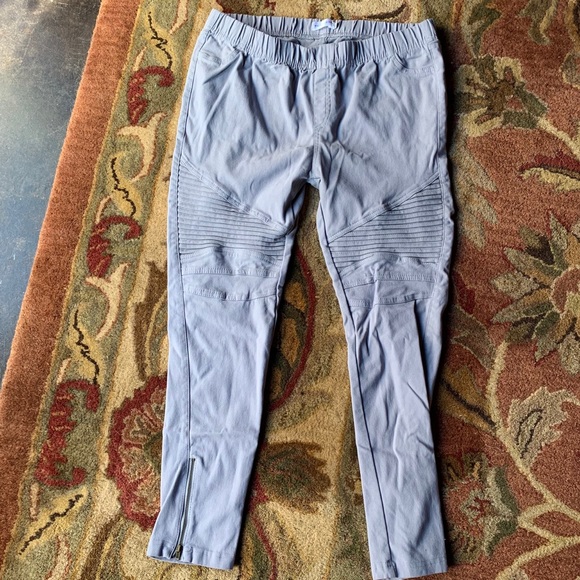 Gray Moto Jeggings - Picture 1 of 4